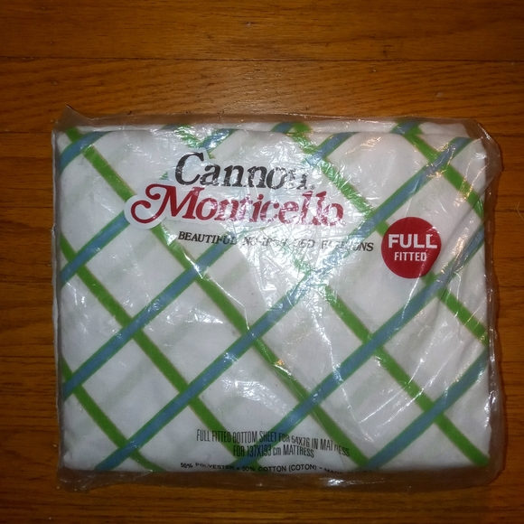 Vintage Cannon Monticello full fitted sheet NIP - Picture 1 of 3